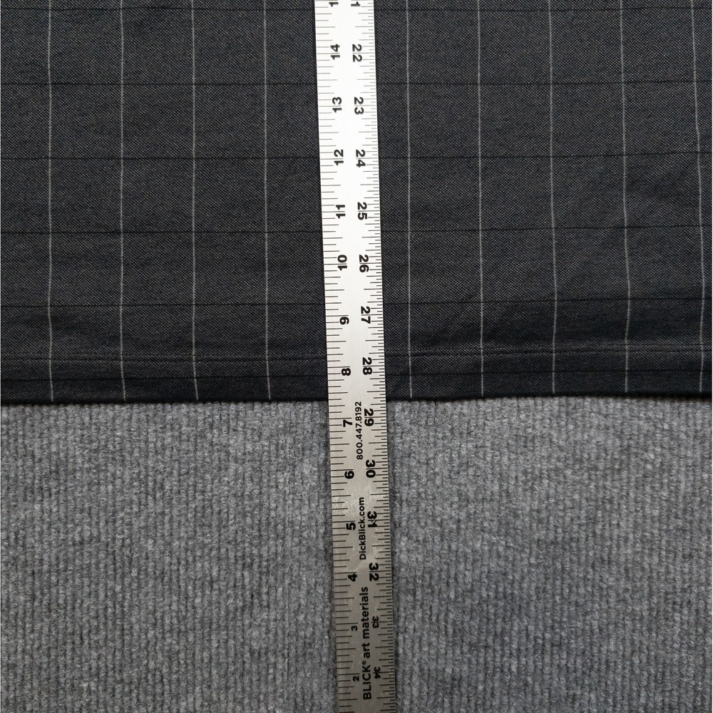 Van Heusen Polo Shirt Men XXL Gray Window Pane Classic Business Casual Golfwear - Picture 7 of 15